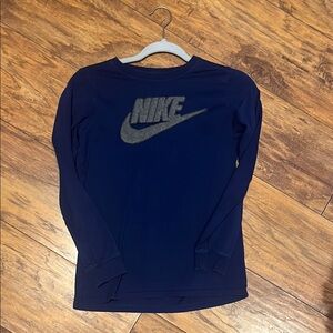 Nike Blue Long Sleeve Tees Modern Athletic